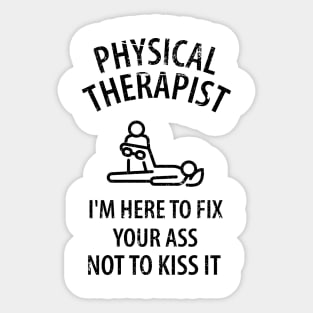 physiotherapist physical therapy gift saying funny Sticker